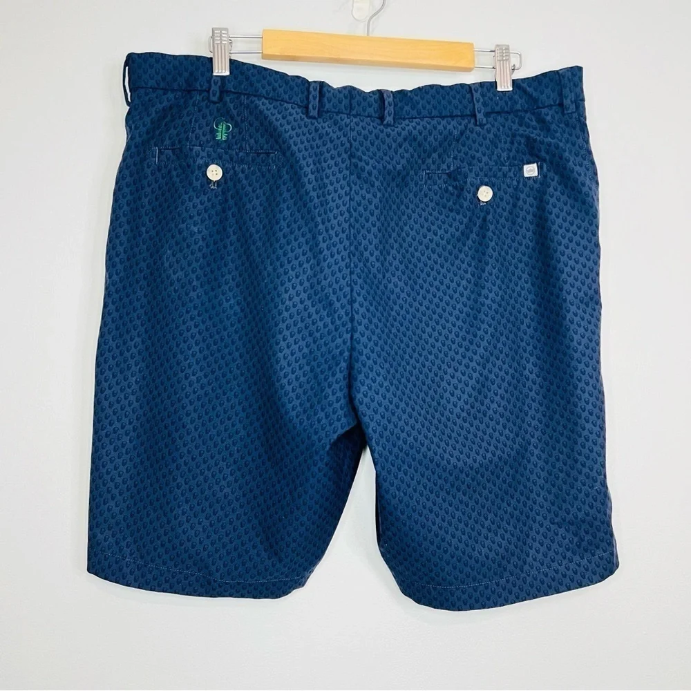 Peter Millar Navy Carborro Skull Performance Golf Shorts 38W